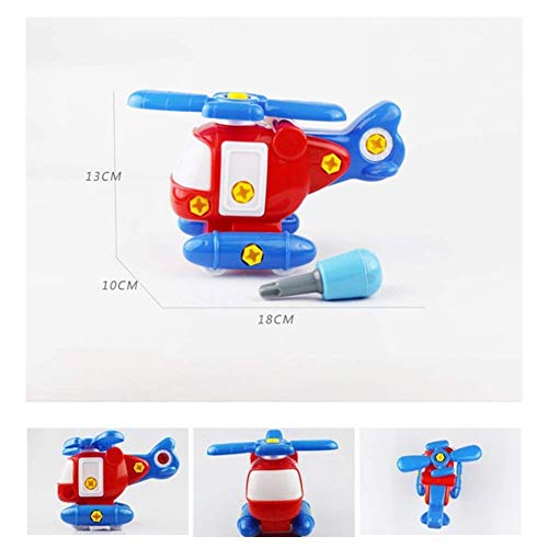 Kids Baby Early Learning Airplane Disassembly Assembly Puzzle Educational Toys Helicopter 1Pc