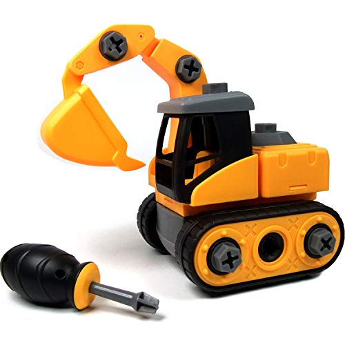 WisToyz Take Apart Toys, Toy Vehicles, Assembly Toy Excavator Constructions Set, Building Vehicle Play Set Screwdriver, Ideal Educational Toy Toddlers, Boys & Girls Aged 3, 4, 5, 6 - Thumbnail 7