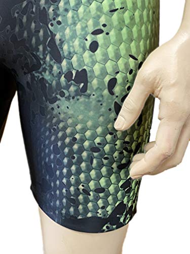 Woldorf USA Wrestling Singlet Green Snake Digital Sublimation (XS)