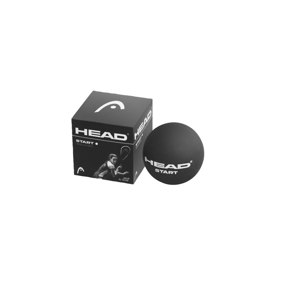 HEAD Start Single White Dot squash ball 1 dozen