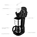 Aicok 10-Cup Thermal Coffeemaker, Drip Coffee Maker with Permanent Coffee Filter, Glass Coffee Pot, Stainless Steel, Black