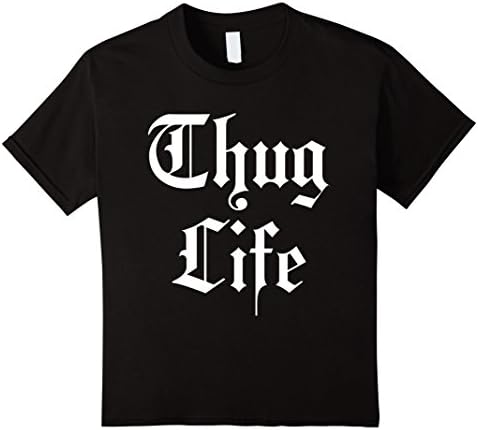 Thug Life Tshirt - Kids 8 - Black