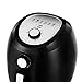 Air Fryer, 5.8 Quarts Air Fryers w/Accessories Cookbook, Grill Rack and Tongs Black