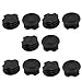 Round Plastic Blanking End Cap Tubing Tube Insert 32mm Dia 10 Pcs