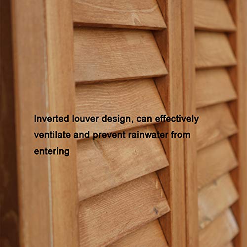 ZHOUAICHENG Gartenschrank Gartengarten Rasenschrank Antiseptisches Holz Asphaltdach Wetterbeständig Mehrschichtiger… – Bild 4