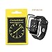 Apple Watch Screen Protector 38mm [2 Pack], 3D Curved Edge Full Coverage Tempered Screen Protector for Apple Watch 38mm Series 3/2/1 (Black01)