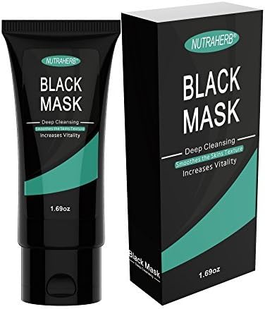 Mens Blackhead Mask Activated Charcoal Peel-Off Mask for Men, Removes Blackheads, Acne, Cleans Pores, Absorbs Excess Oil, Guaranteed By NutraHerb USA FDA Approved