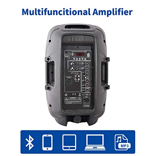 JGA ELECTIONCS PA Speaker System 10" Woofer with Tripod, Active Speaker