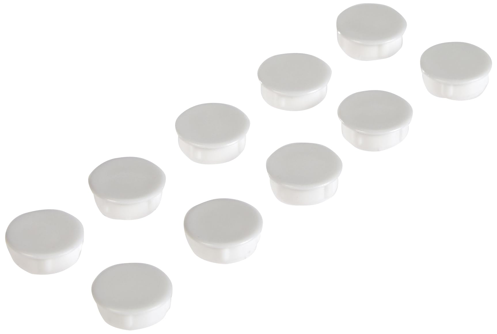Gardinia 10 x White Plastic Cover Caps for GE and P2Ü Curtain Rail