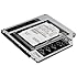 ZXUY Hard Drive SATA 2nd HDD Caddy Tray for Unibody 9.5mm Universal Laptop CD/DVD-ROM Drive Slot (Replacement Only for SSD and HDD)