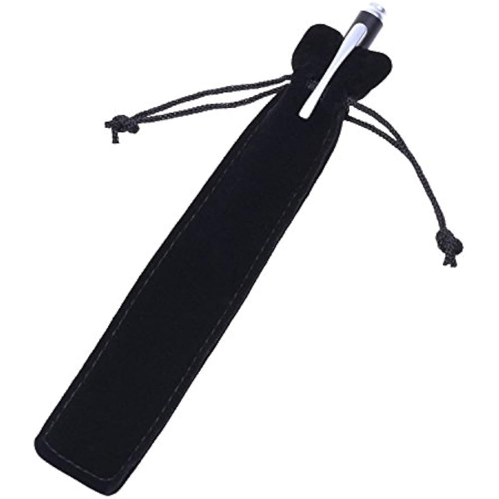 20pcs Velvet Drawstring Pen Pouch, Bag/Holder (Black Color) Office