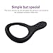 LEVETT Flexible Silicone Cock Rings, Penis Enlarger Stronger and Harder Erection to Prolonging Climax Sex Toys for Men (Flexible size)