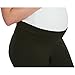 My Bella Mama Maternity Capri Leggings/Yoga Cropped Leggings (Medium, Black)