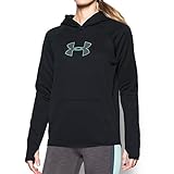Under Armour Women's Storm UA Logo Hoodie, Black/Crystal, X-Small