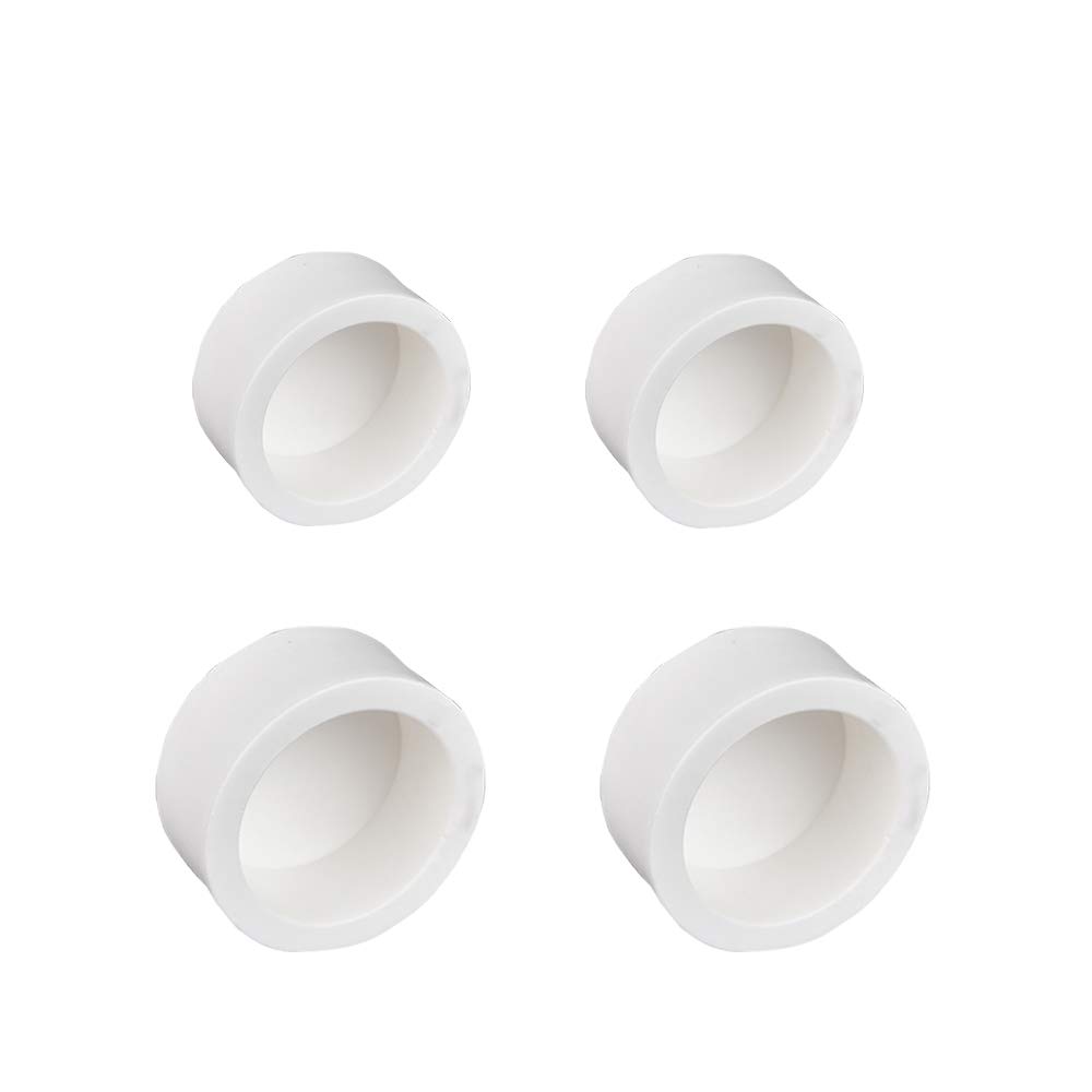 YOFASEN White Pipe Covers - PVC Pipe Cap Fitting - Slip Socket External End Caps, 20mm + 25mm, 4pcs