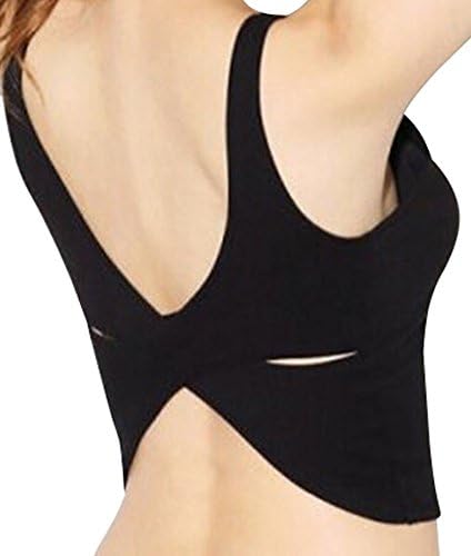 Women Sexy back hollow cotton vest Sports Bra Tank Tops