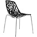 Poly and Bark Birds Nest Dining Side Chair (Set of 2), Black