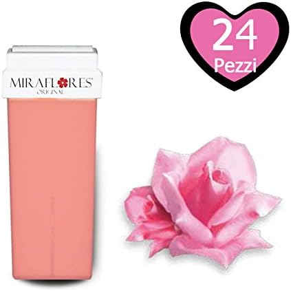 Roll-On Wax for Depilation Cartridge, Large Roller Titanium Pink Refill 100 ml Pack of 24
