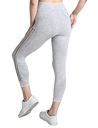 NIKIBIKI Leggings trenzados sin costura vintage 7 8 para dama, talla única