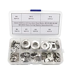HVAZI 350PCS Metric M3 M4 M5 M6 M8 M10 M12 304