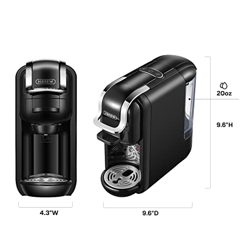 HIBREW 4 in 1 Espresso Machine for Capsule, 19 Bar Single Serve