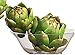 Artificial Artichoke,Artifical Vegetables Fake Artichoke,Green Faux Artichokes Artificial Vegetables and Fake Fruits Plastic Flower for Home Kitchen Wedding Party Christmas Decoration 4Pcs (Green)