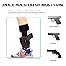 Acelane Ankle Holster with Calf Strap Spare Magazine Pouch for Concealed Carry Elastic Leg Carry Gun Holster Fits Glock 19, 26, 36, 42, 43, S&W Shield, Bodyguard 380, Ruger LCP, LC9, and Similar Gun