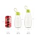 emoi BPA Free Water Bottle, 16oz/480ml Cute Water Bottle with Carrying Strap, Ideal for Kids Boys Girls Students Women Healthy Hydration-Green