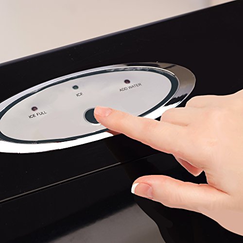 Mr. Freeze MIM-18 Maxi-Matic Portable Ice Maker with Lid, Black (Stainless Steel) - Thumbnail 2