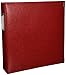 We R Memory Keepers D-Ring 8.5x11 Photo Album Red, Protect Memories and Photos, Soft, Acid-Free Faux Leather, Classy Decorative Spine Label, Snag-Free Rings, Includes 5 Page Protectors