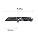 CIMA Quick One Hand Open Tactical Folding Knives 5CR15MOV Steel,G10 Handle Pocket Folding Knife (Gray)
