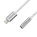 BENG Lightning to 3.5mm Audio Adapter, Not Compatible with IOS10.3/10.3.1 System, Lightning Adapter, Lightning to 3.5mm Female Headphone Jack Adapter Cable Converter for iPhone 7/7 Plus (Silver)