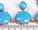 JANE STONE Bubble Necklace, Statement Necklace, Bubble Jewelry(Fn0508-Sky Blue)