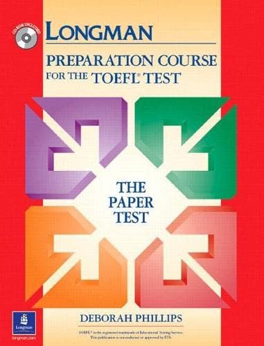 TOEFL & TOEIC - Longman Preparation Course For The TOEFL Test and CD-ROM