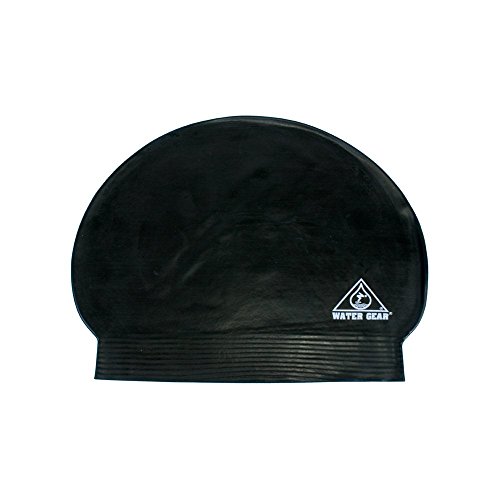 Water Gear Latex Swim Cap Black