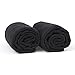 Salon Towels, Super Soft, Maximum Absorbency - For Hair Drying, 100% Microfiber Towels for Face, Hands, Body or Gym - 16” x 27” Pack of 2, Black - HairDay Care