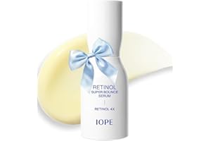IOPE Retinol Super Bounce Serum | Korean Retinoid Eye Treatment for Anti-Aging, Beginner Friendly, Reduction in Fine Lines & Wrinkles, Firming and Rejuvenating, Daily Glow Routine, 1.01 Fl Oz.