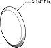 Prime-Line U 9267 3-1/4 In., Rigid Vinyl, Ivory, Self Adhesive Wall Protector (Single Pack)
