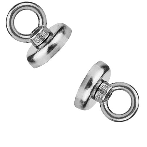image for HHOOMY 68 LBS Pulling Force Super Powerful Round Neodymium Magnet with