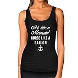 Act Like A Mermaid Curse Like A Sailor - Funny Women Tank Top