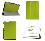 Ultra Slim Lightweight Smart Cover Stand Case for Acer Iconia One 10 B3-a20 (Green)