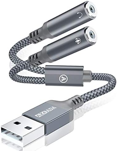 Akoada Usb オーディオ 変換アダプタ Usbポート 3極 Trs 4極 Trrs 3 5mmミニジャック変換ケーブルusb 外付けサウンドカード オーディオインターフェースwindows Vista Xp Mac Os X Ps4 Linux Chromebook Windows Surface 3 Pro Raspberry Pi等対応 Ps3 Xboxoneには