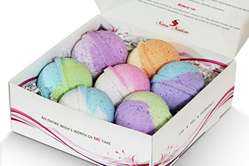 7 luxurious bath bombs set (4.5 oz.) - ultra lush essen…
