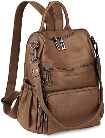 Amazon.com: UTO Women Backpack Purse Leather Vegan  display picture 2