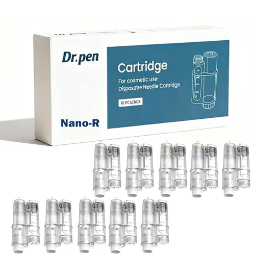 Dr. Pen H6 Replacement Cartridges - 10 x Nano-R Professional Genuine Replacement Cartridges Compatible with Dr. Pen H6