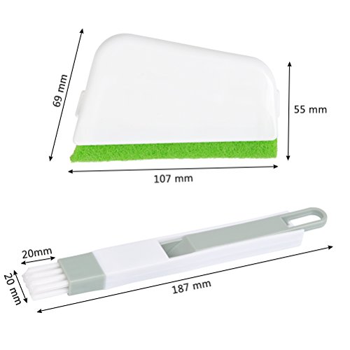 FOCCTS Tile Brushes Grout Cleaner Brush with Nylon Sponge Bristles for Bathroom Kitchen Shower Window Track Groove Gap Joint Deep Cleaning
