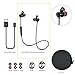 DUTISON Bluetooth Headphones Wireless Stereo Sports Magnetic Earbuds Sweatproof for Running with Mic for iPhone Samsung Huawei Bluetooth 4.1 CVC 6.0 Noise Cancelling (Black)