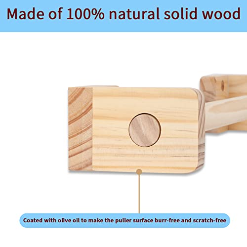 Montessori Wooden Pull Up Bar for Infants, 24 Inch Adjustable Infant