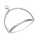 Annamate Inspirational Graduation Gifts Bracelet Bangle Motivational Mantra Quote Engraved Message for Women Teen Girls Birthday Jewelry (Be Your own Kind of Beautiful - Silver)