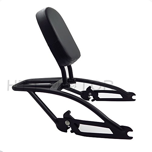 XKMT-Black Sissy Bar Backrest Two-Up Luggage Rack Compatible With Harley Street XG500 XG750 15-17 [B07B4S9M39] - Thumbnail 5